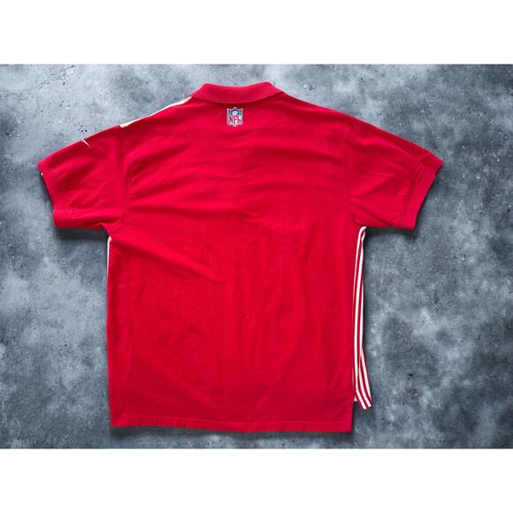 Vintage 90s Reebok NFL Pro Line Kansas City Chiefs Polo Mens XL W/ Spellout TYPO - Picture 2 of 11